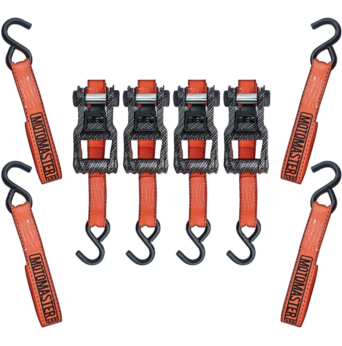 3,000-lb Heavy Duty Ratchet Tie Down Strap, 1.25-in x 14-ft, 4-pk