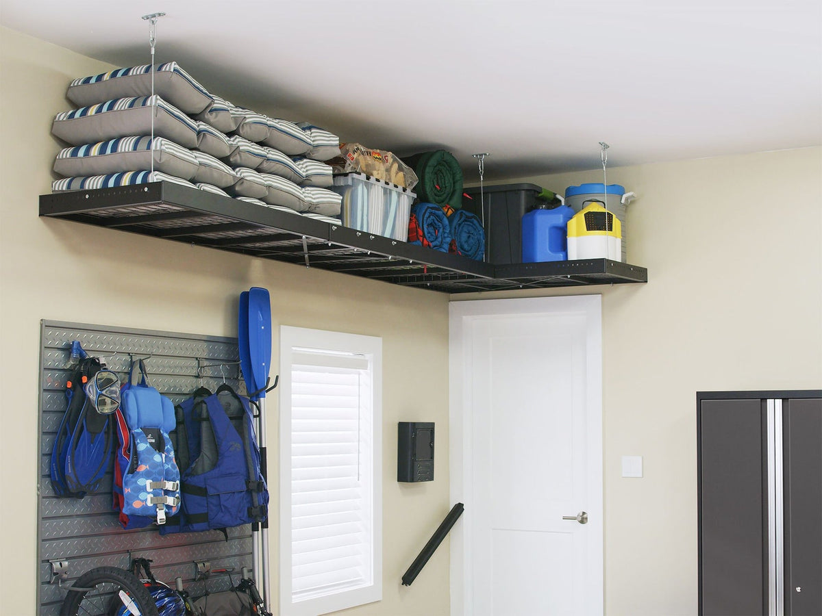 Pro Series Wall Mounted Heavy-Duty Steel Shelf, 600-lb Capacity, 4-ft x 8-ft