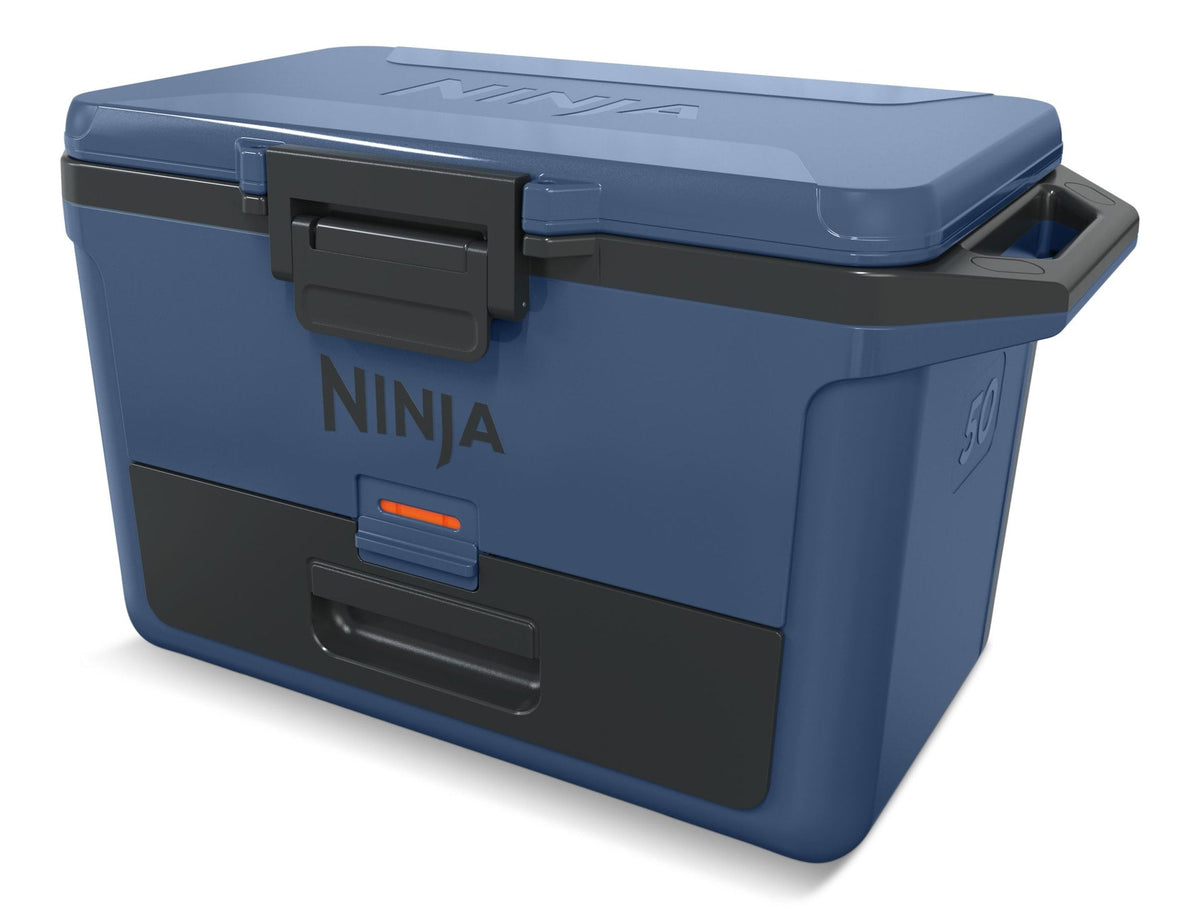 50-Quart Portable Hard Cooler with Drawer, Blue, 47-L