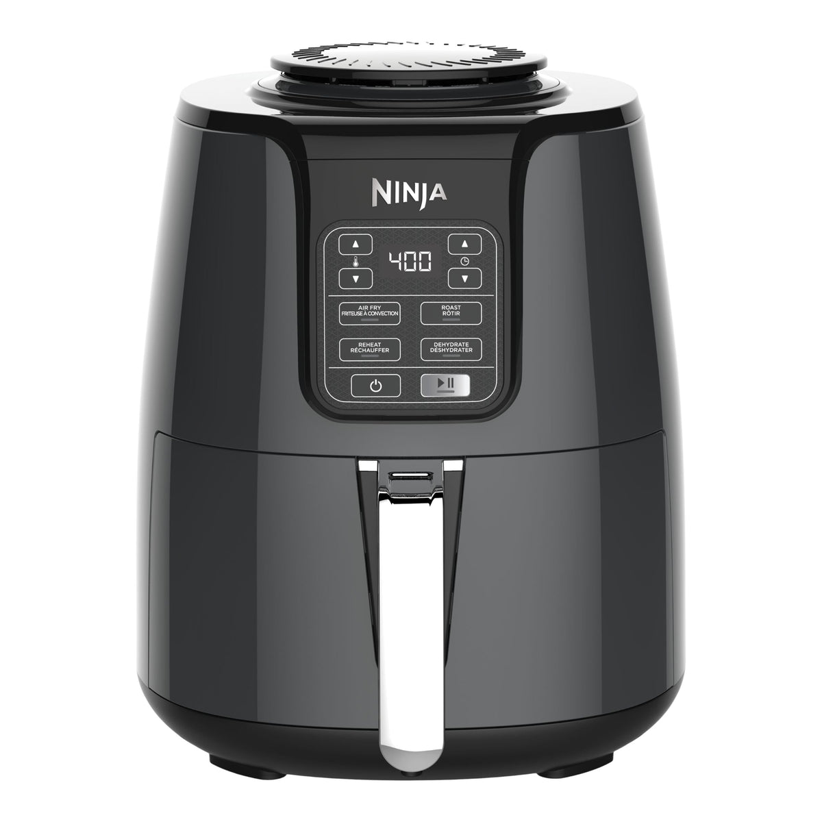 Single Basket Non-Stick Air Fryer, 5 Functions, 4-qt