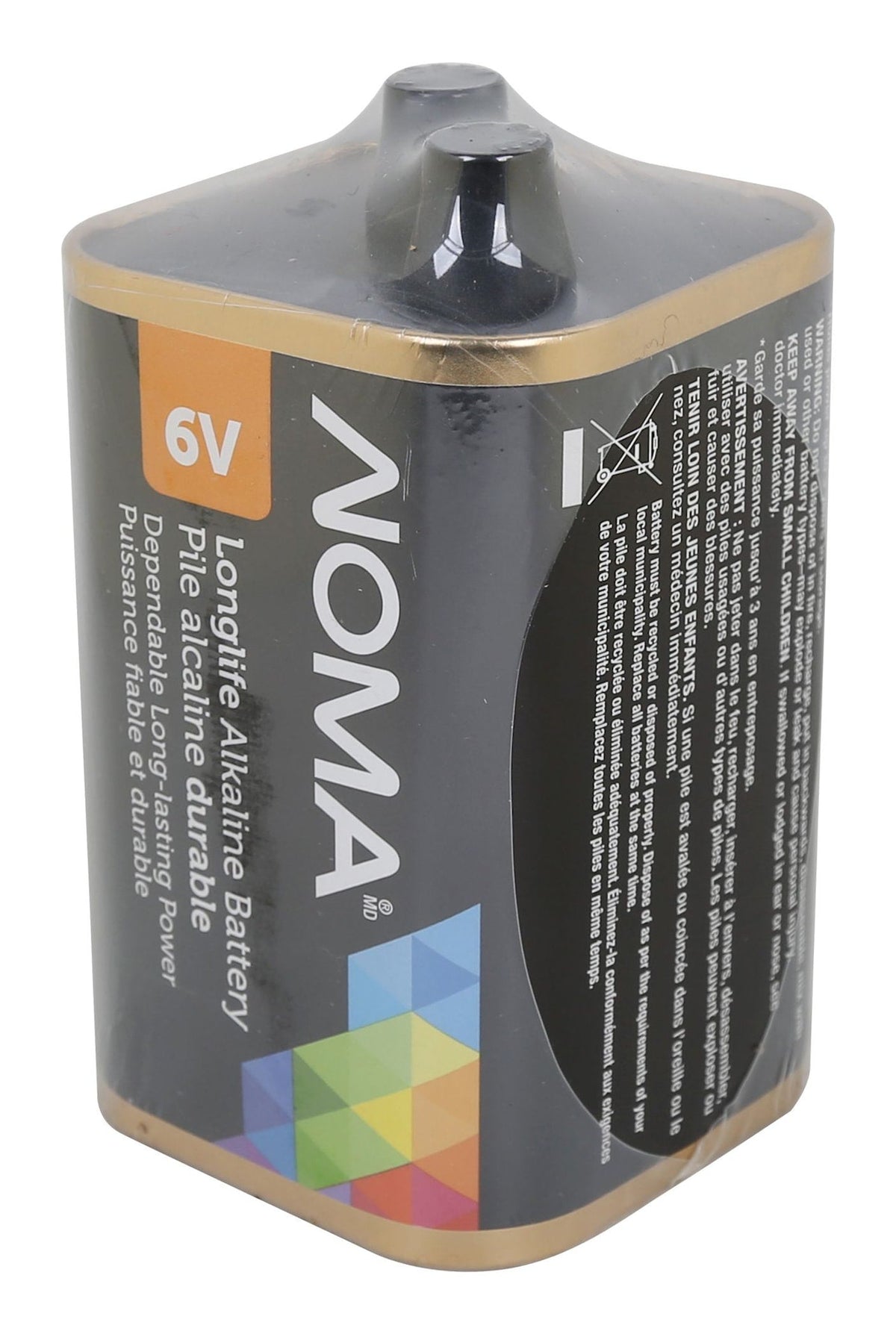 1-pk 6V / 6 Volt Square Alkaline Lantern Battery, Long Lasting