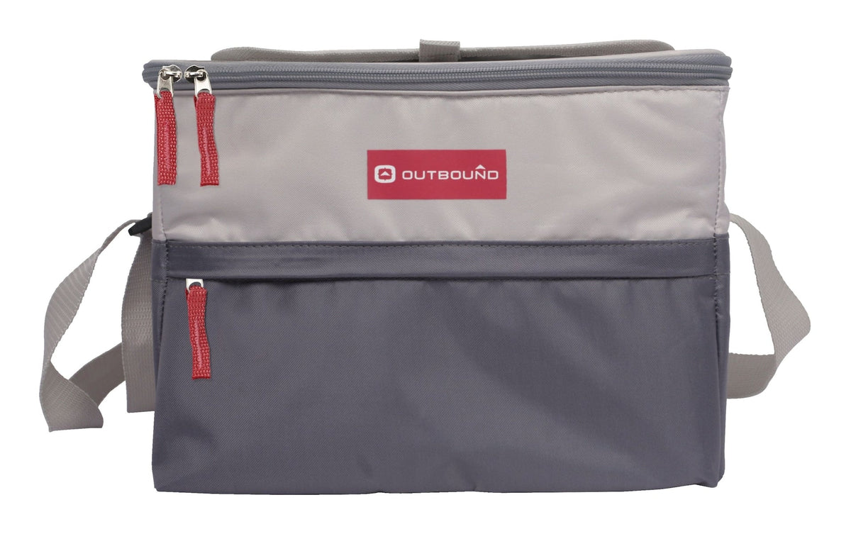 12-Can Soft Cooler With Hard Liner, Grey