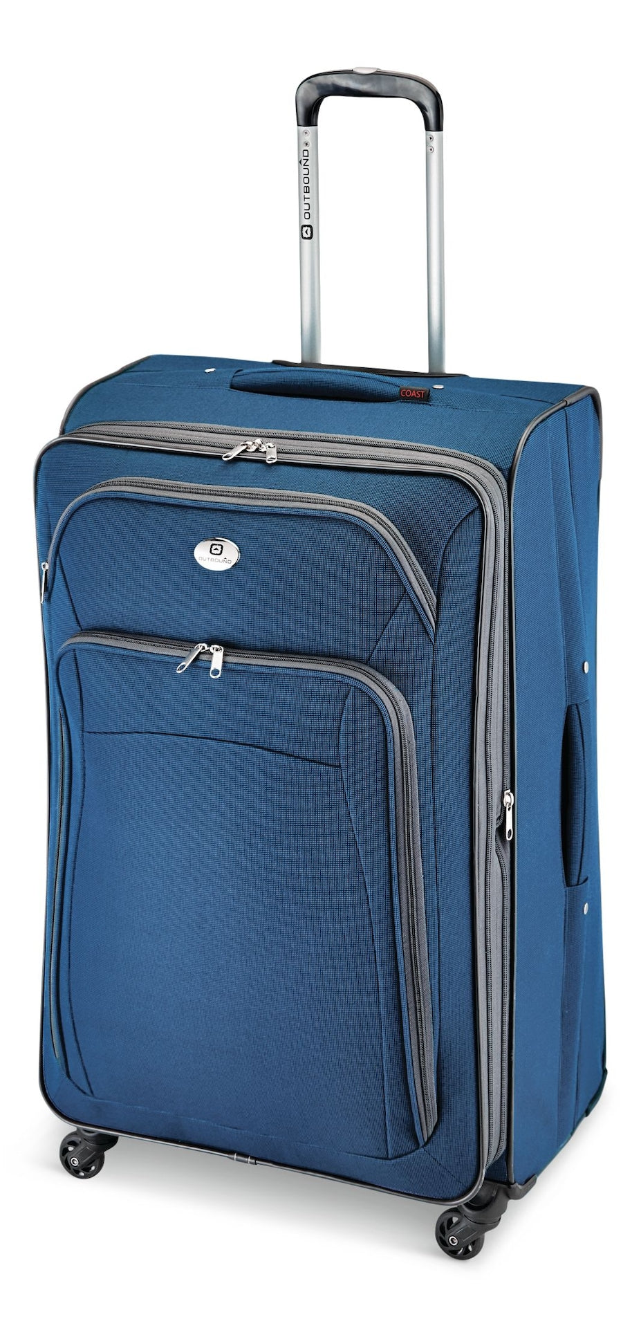 Coast Expandable Softside Spinner Wheel Travel 28-in Suitcase, Wet Pocket, Blue