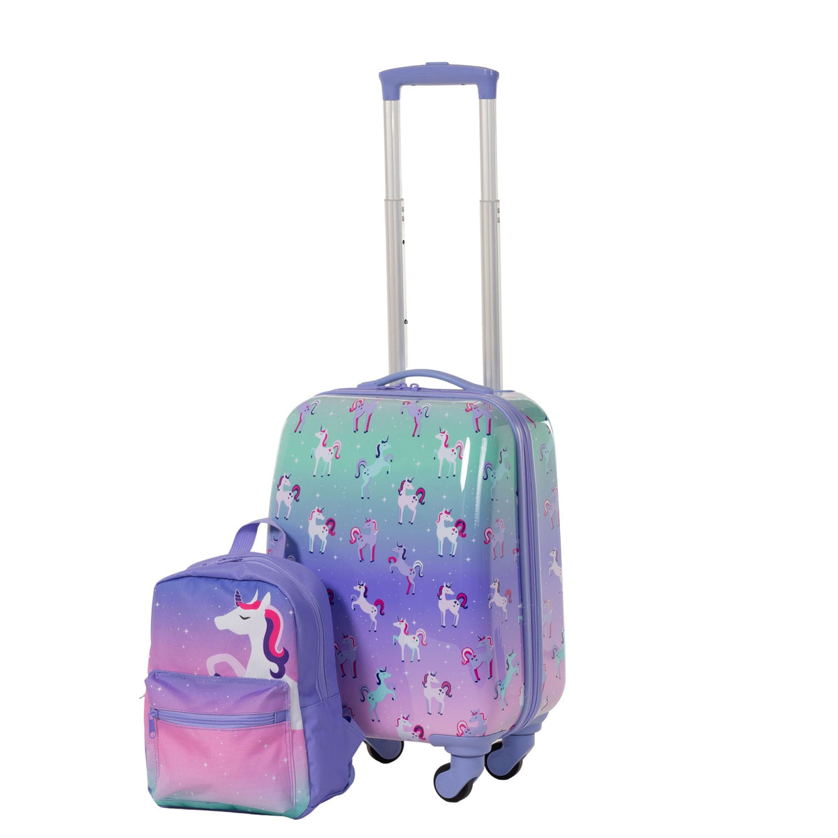 Kids Unicorn Hardside Luggage, 2-pc, Outbound Hardside Spinner Luggage, 23-in, Outbound Hardside Carry-On Spinner Flex Travel Suitcase,...
