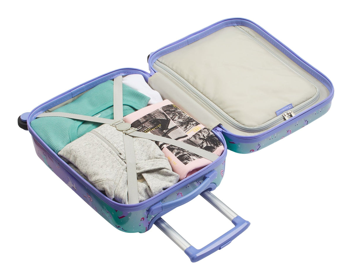 Kids Unicorn Hardside Luggage, 2-pc, Outbound Hardside Spinner Luggage, 23-in, Outbound Hardside Carry-On Spinner Flex Travel Suitcase,...