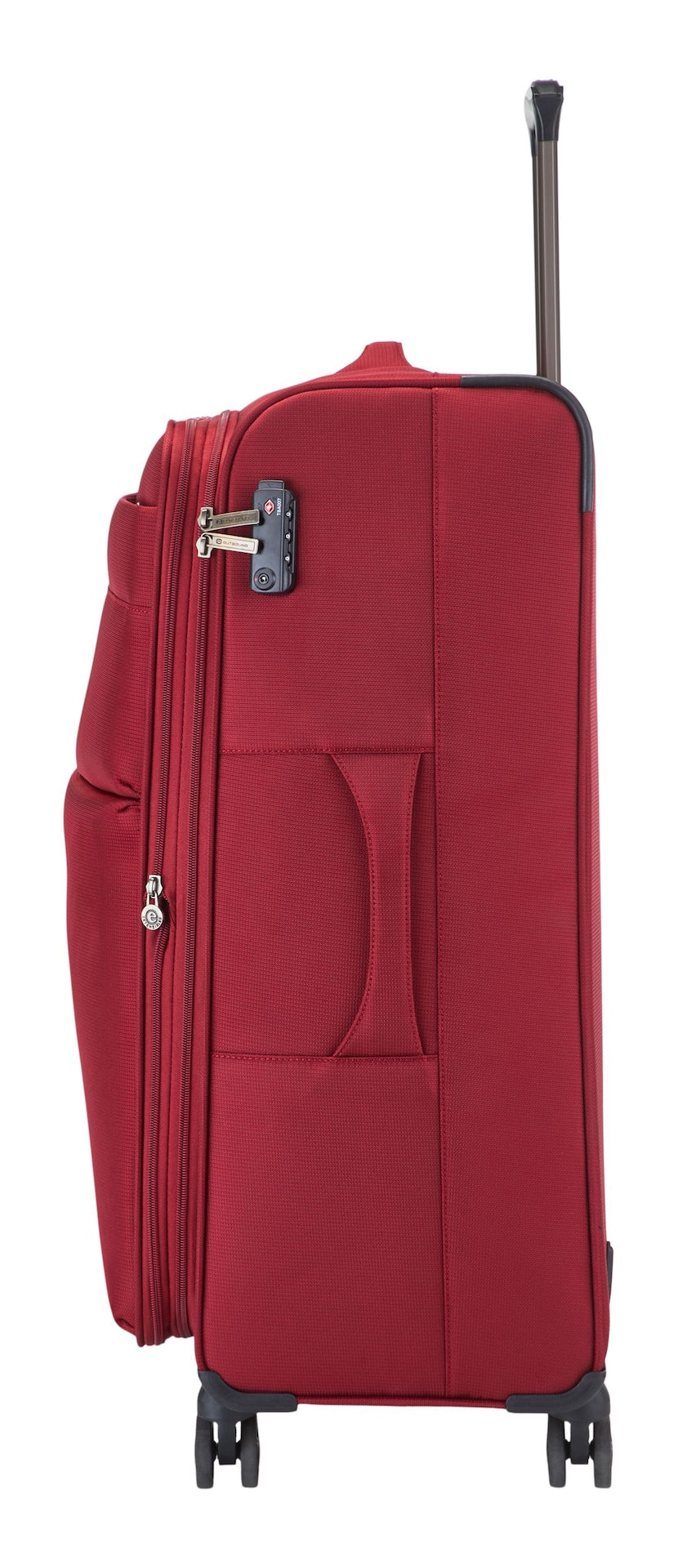Softside Large Luggage, Wheeled, Red