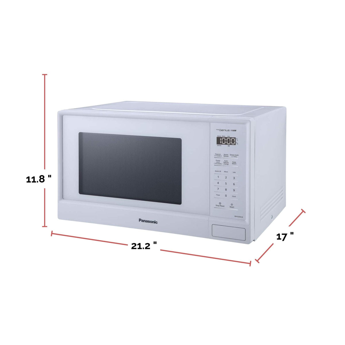 NN-SU64LW Countertop Microwave Genius Sensor Cooking, 1.3-cu.ft., Matte White