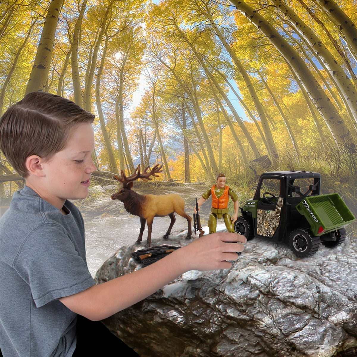 RT Ranger Playset with Accessories, 4-in, 6-pc
