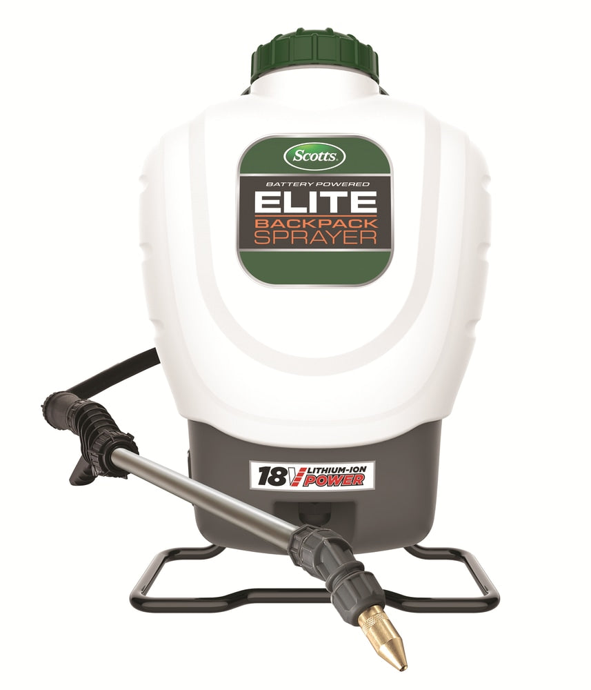 Elite 18V Lithium-Ion 2.0AH Battery Powered Garden Backpack Sprayer, 18.1-L