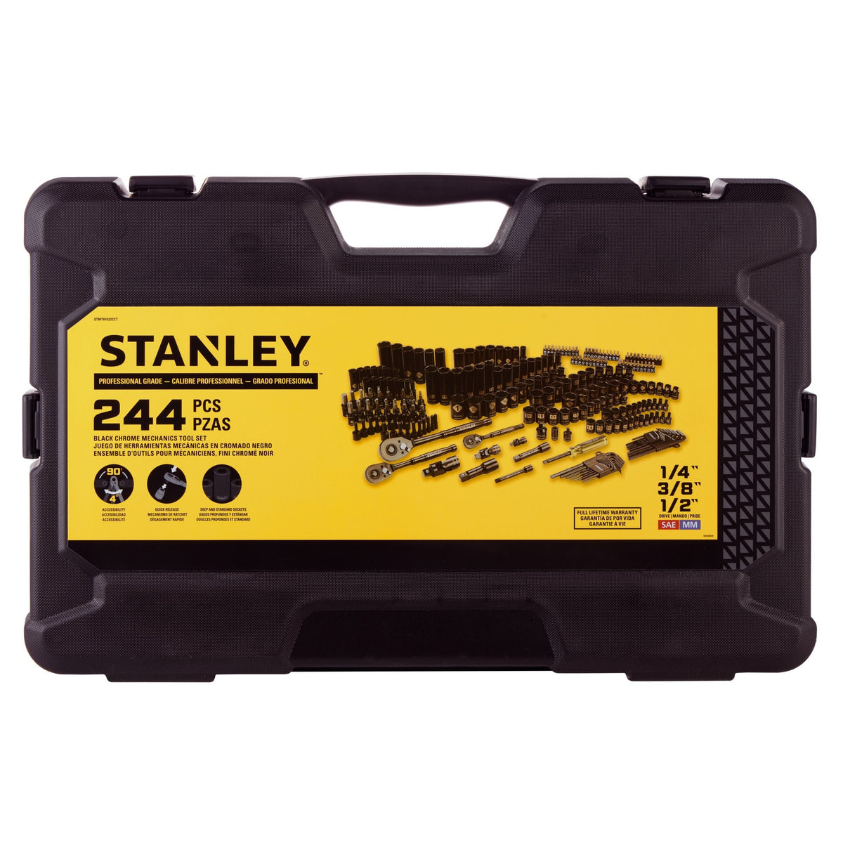 244 Piece Black Chrome Socket Set