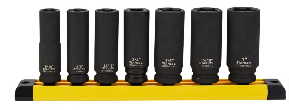 Pro 1/2-in Impact Socket Set, SAE, 7-pc