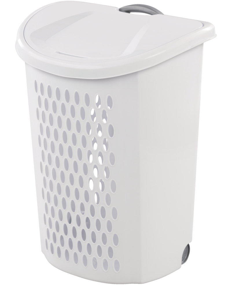 Bushel Ultra Laundry Hamper with Wheels, 20.1 L x 15.4 W x 26.75-in H