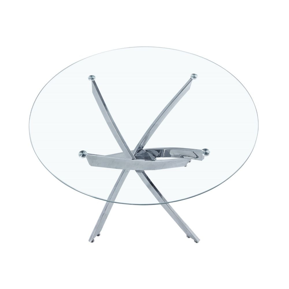 Star Glass Round Dining Table