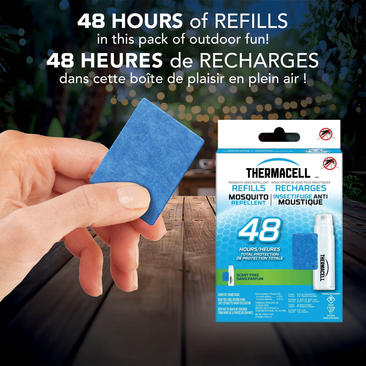 Fuel-ZoneGuard Fuel Powered Mosquito Repellent 48-Hr Refill Pack