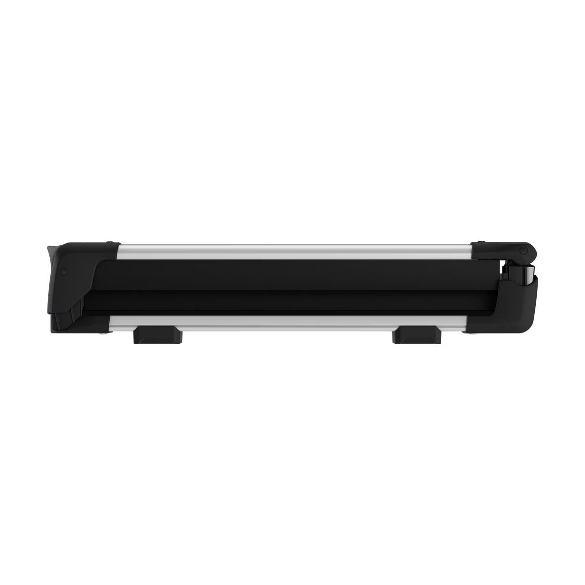 SnowPack Stainless Steel Roof Top Mount Ski/Snowboard Rack, Medium, Black, 2-pc
