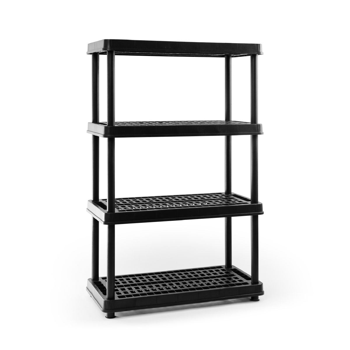 4-Shelf Resin/Plastic Storage Rack/Shelving Unit, 36 x 18 x 54-in