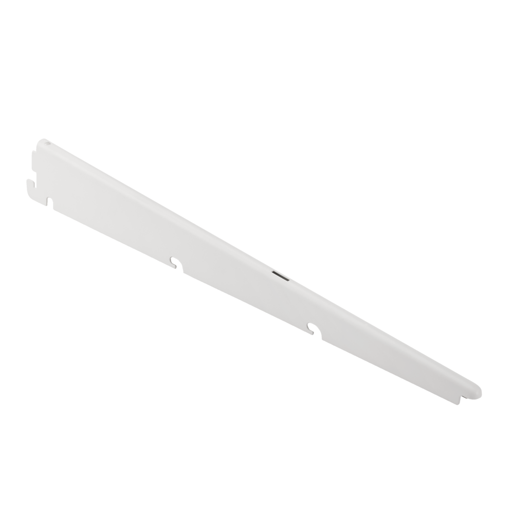 Double Track S-33 Shelf Bracket, White, 15-in