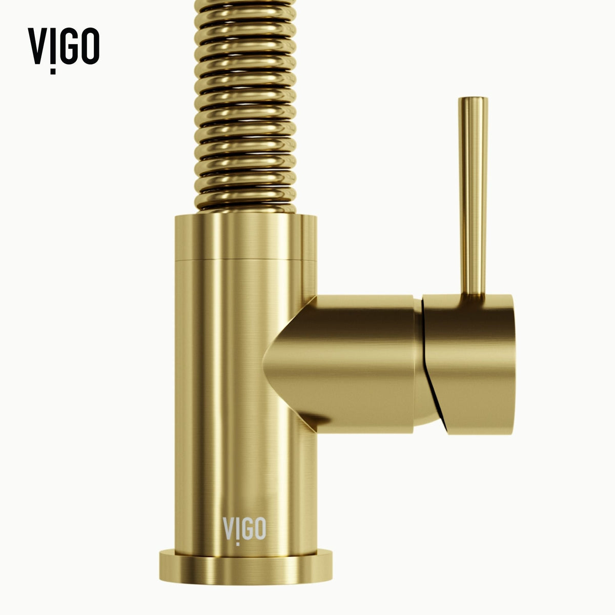 Edison Single Handle Pull Down Sprayer Kitchen Faucet, Matte Gold