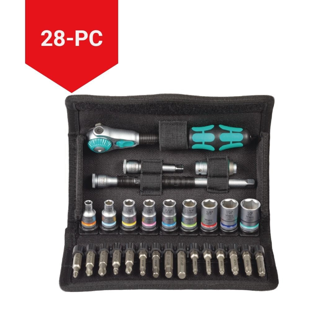 1/4-in Drive Socket Set, SAE, 28-pc