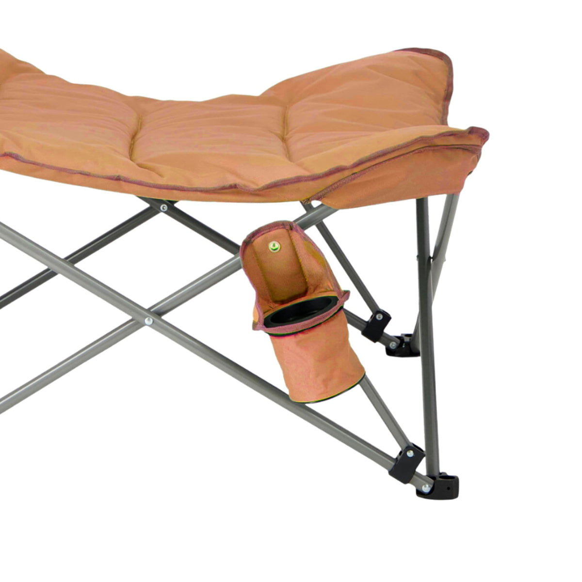Mammoth Folding Camping Chair with Cup Holder, Dijon