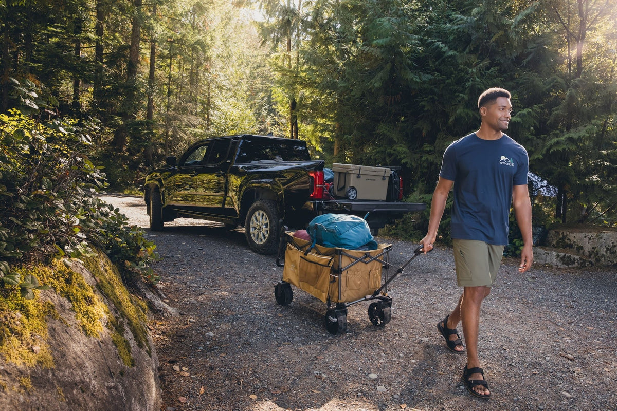 Overlander Fully Equipped Folding Wagon, 102-kg Capacity