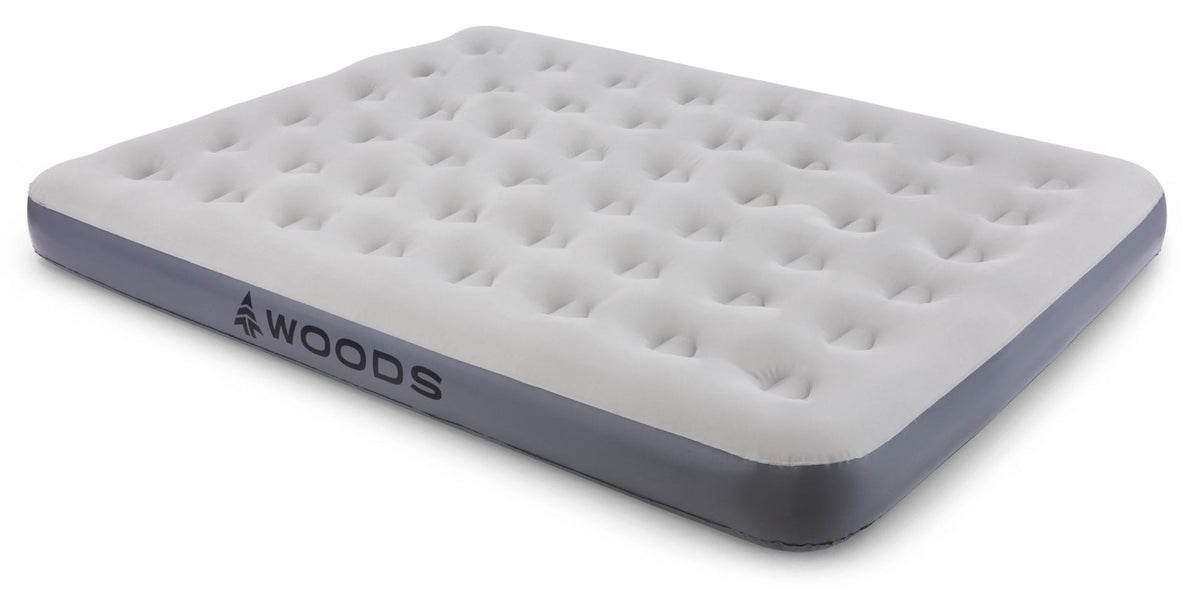 Single-High Inflatable Air Mattress/Airbed with 2-in-1 Pump For AC/Car Outlet, Double