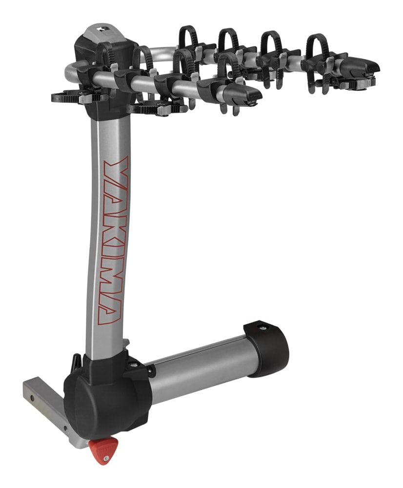 RidgeBack 5-Bike Hitch Mount Bike Rack, Fits 1-1/4, 2-in Receiver, Granite Grey
