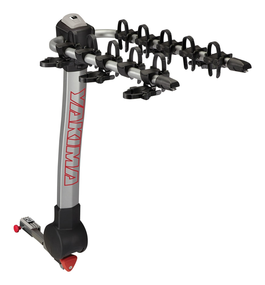 RidgeBack 5-Bike Hitch Mount Bike Rack, Fits 1-1/4, 2-in Receiver, Granite Grey