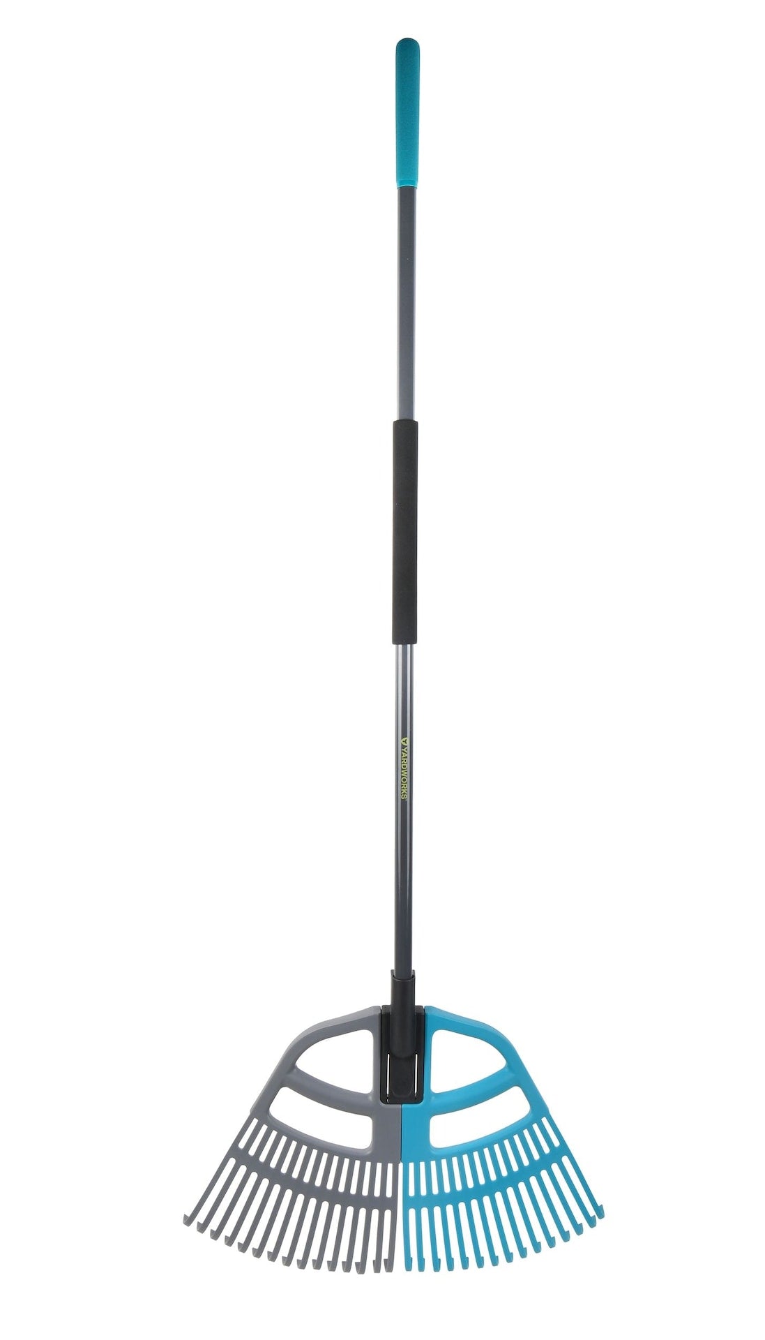 3-in-1 30-Tine Leaf Rake with Fibreglass Shaft, 24-1/2-in Wide