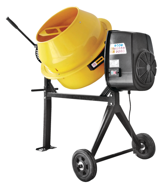 74013 5A Portable Electric Concrete Mixer, 115-L/4-cu-ft