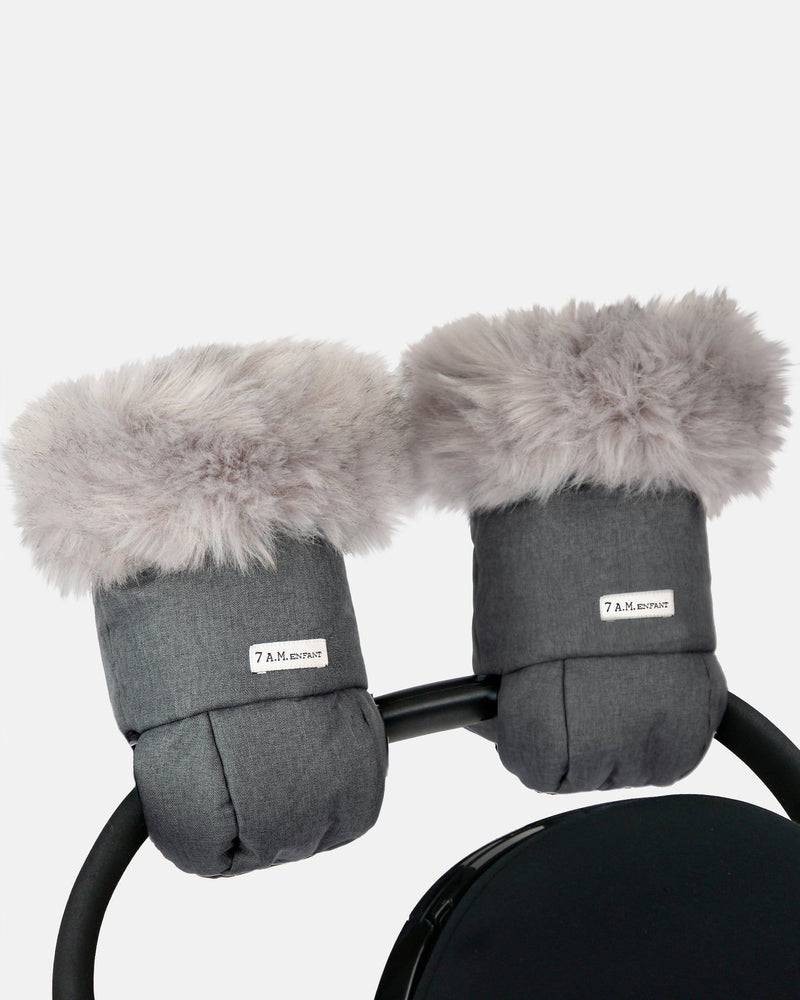 Warmmuffs - Heather Grey Dark Faux Fur G6