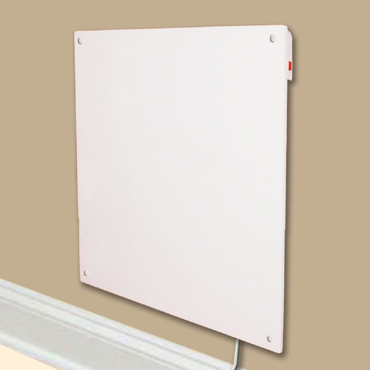 Electric Heater with Plug-in Thermostat, 400W, White