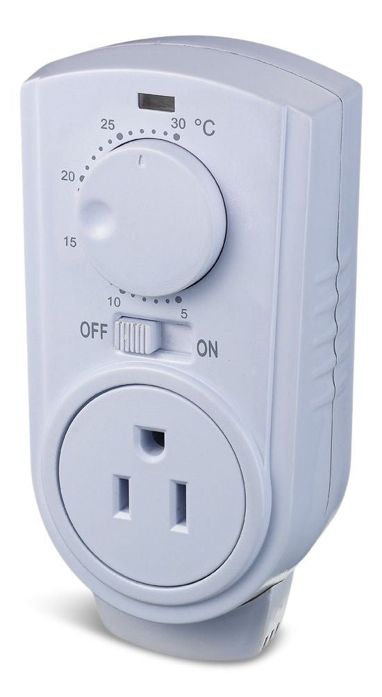 Plug-in Thermostat for Portable Space Heater & AC, White R7