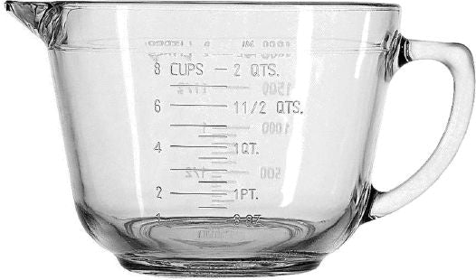 Glass Batter Bowl, 2-qt U8