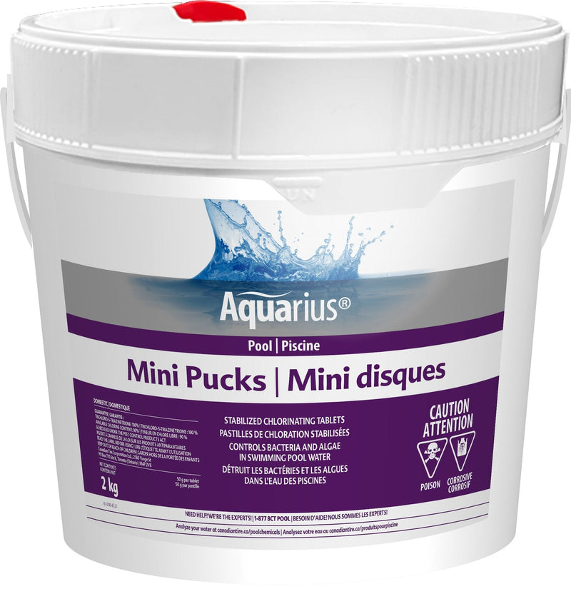 Mini Pucks Stabilized Chlorine Tablets, 2-kg X2
