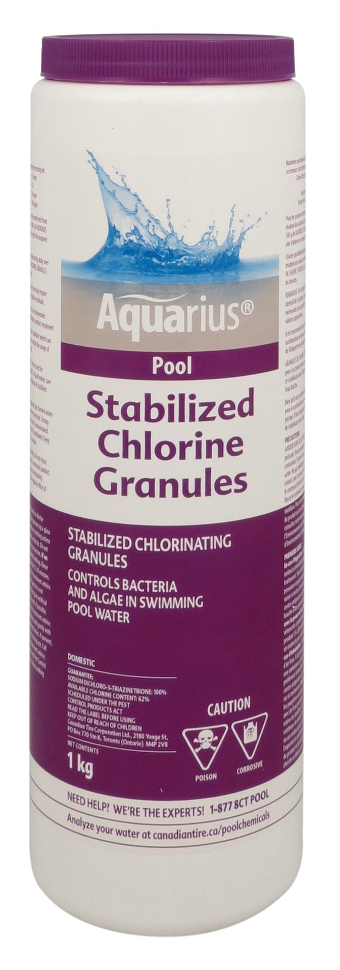 Pool Stabilized Granular Chlorine, 1-kg W4