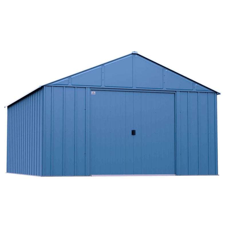 Classic 12x14-ft Blue Grey Corrosion-Resistant Steel Shed R7