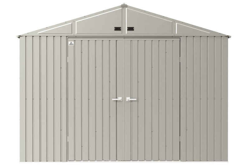Elite 10x14-ft Cool Grey Corrosion-Resistant Steel Shed D4