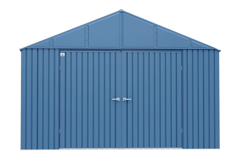 Elite 12x12-ft Blue Grey Corrosion-Resistant Steel Shed H9