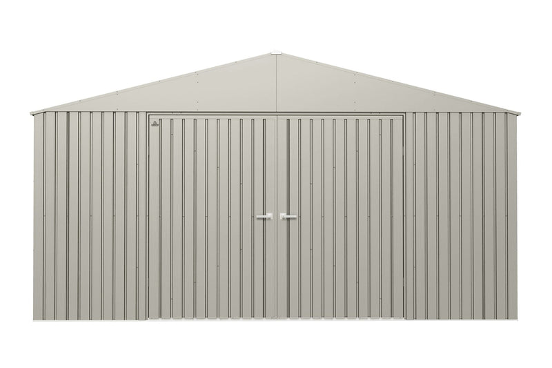 Elite 14x12-ft Cool Grey Weather-Resistant Steel Shed R2