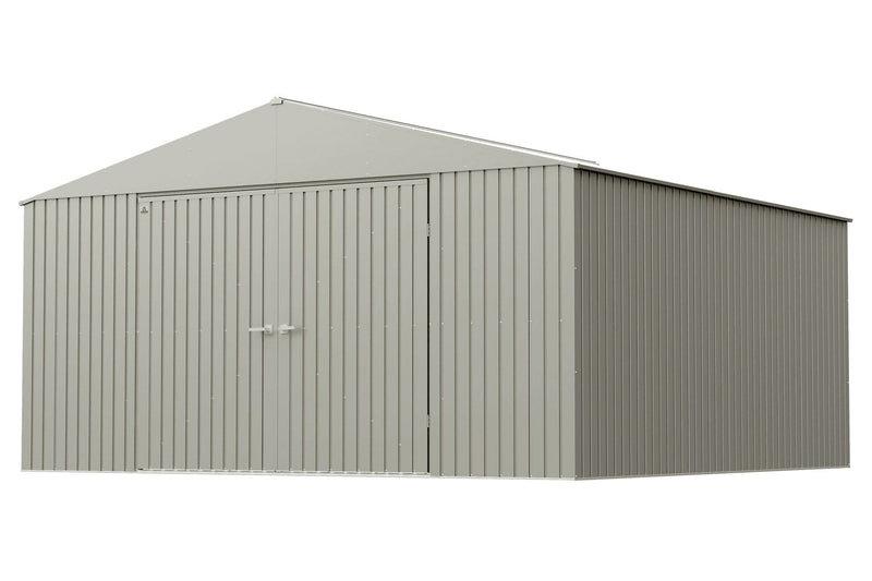 Elite 14x14-ft Cool Grey Corrosion-Resistant Steel Storage Shed E0