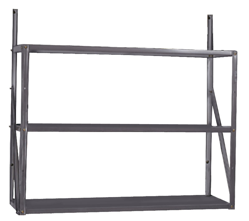 Telescoping 3-Tier Galvanized Steel Shelf Kit M3