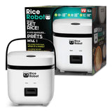 Ceramic Nonstick Rice Cooker, White, 1-qt