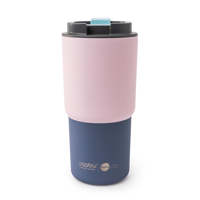 Pick-me-up Ceramic Travel Mug, 22-oz, Pastel Pink U8