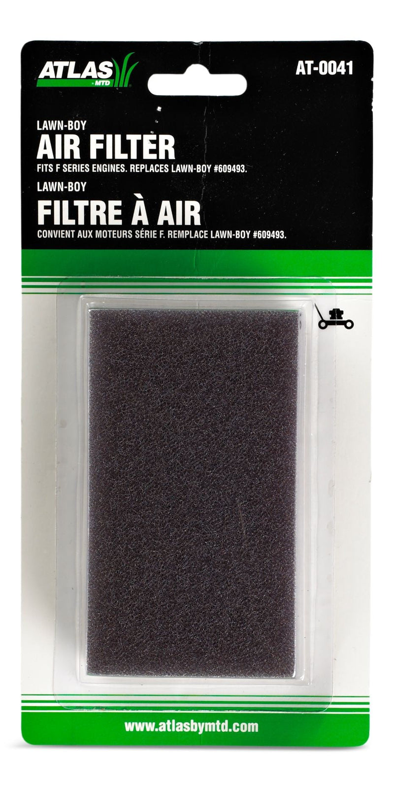 Lawn Mower Foam Air Filter Element, Replaces for CT#: 060-9493 O1
