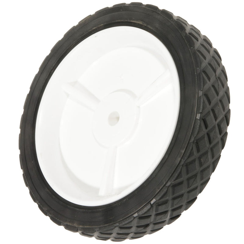 Plastic Lawn Mower Replacement Wheel, Wide Tread 8-in x 1.75-in F0