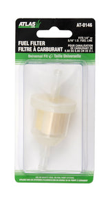 Universal Lawn Mower Fuel Filter fits 1/4" or 5/16" I.D. fuel lines
