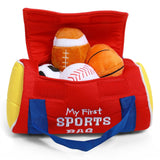 Baby My First Sports Bag Stuffed Plush Playset, Baby Gift Toys, 8-in