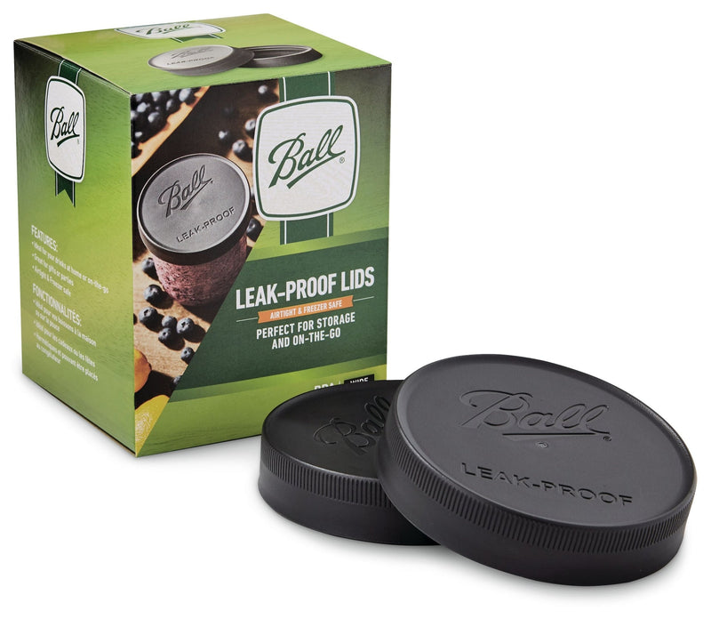 Wide Mouth Plastic Leakproof Storage Lids for Mason Jars, 6-pk X6