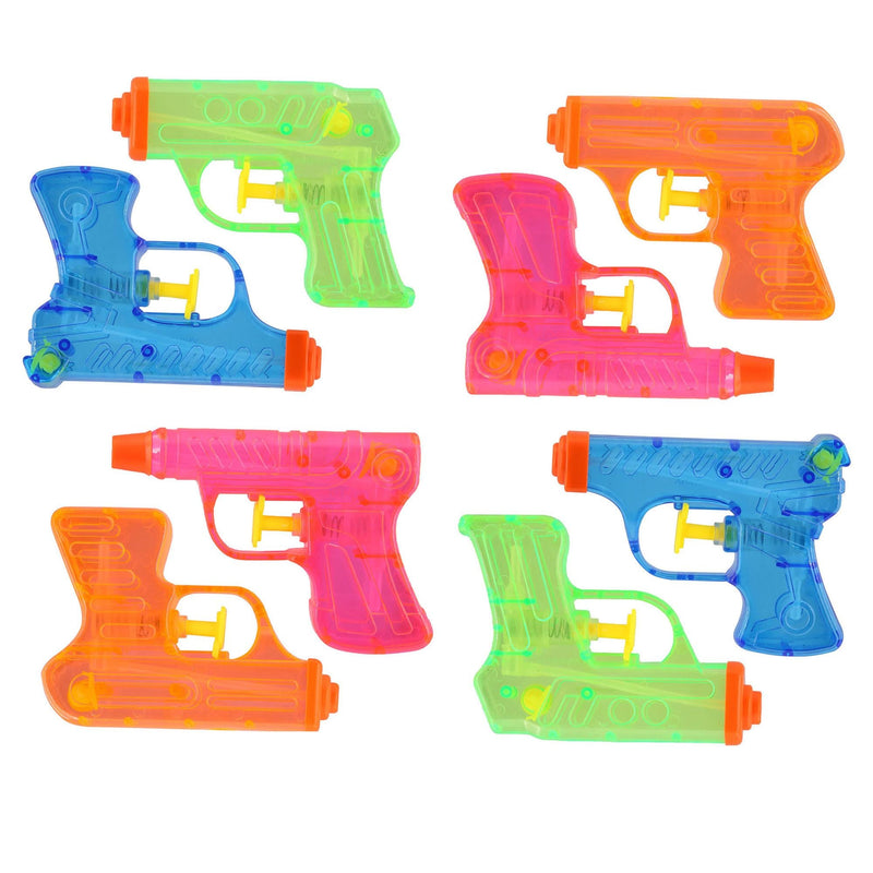 Mini Soaker Water Blasters, Kids' Outdoor Summer Water Toy, Age 3+, 8-Pk S2